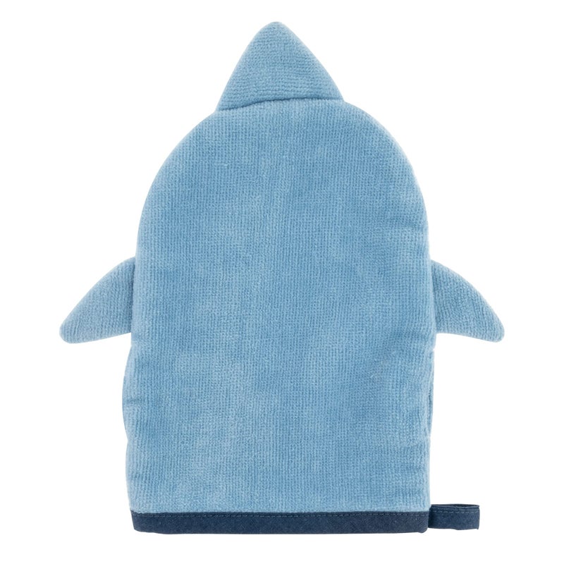 Stephen Joseph Bath Mitt with Finger Puppet, Shark - Image 3